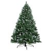 Jingle Jollys Christmas Tree Xmas Trees Decorations Snowy Green Tips – 6ft