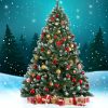 Jingle Jollys Christmas Tree Xmas Trees Decorations Snowy Green Tips – 6ft