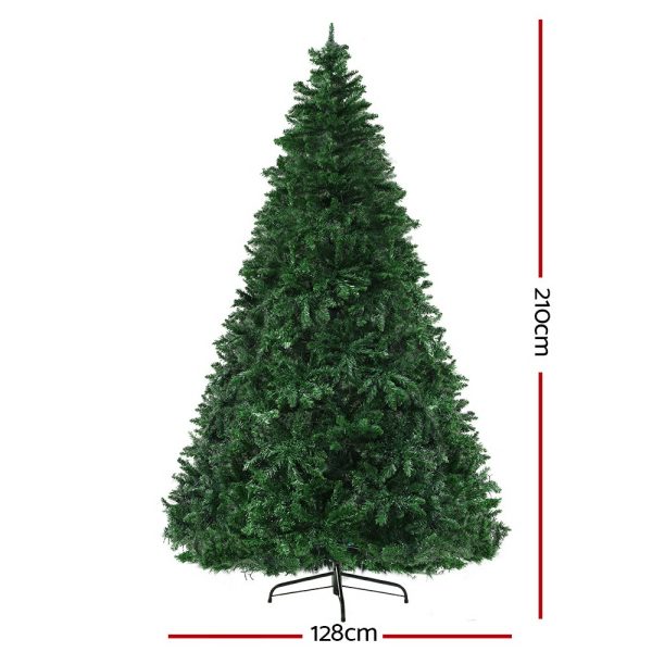 Christmas Tree 2.1m Xmas Tree Decoration 8 Light Mode Multi Colour