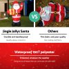 Jingle Jollys Christmas Inflatable Santa Decorations Outdoor Air-Power Light – 2.4M