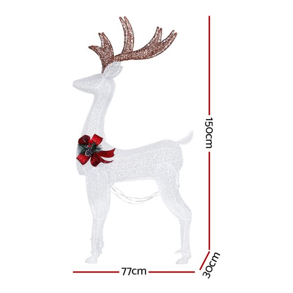 Christmas Lights 150cm Reindeer 100 LED Decorations