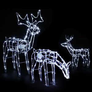 Jingle Jollys Christmas Motif Lights LED Rope Reindeer Waterproof Solar Powered – 3