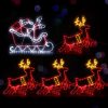 Christmas Lights Reindeer Sleigh 806 LED Decorations