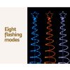 Solar Christmas Tree 2.4m Motif Lights 8 Modes Multi Colour