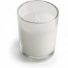 10 White Wax Clear Glass Holder Votive Candle – Wedding Event Centrepiece Table Decoration